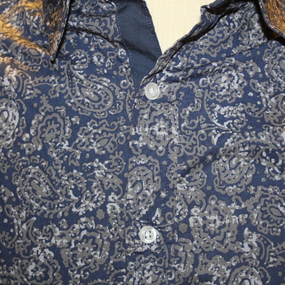 NEW CREMIEUX MEN LONG SLEEVE BLUE  SHIRT